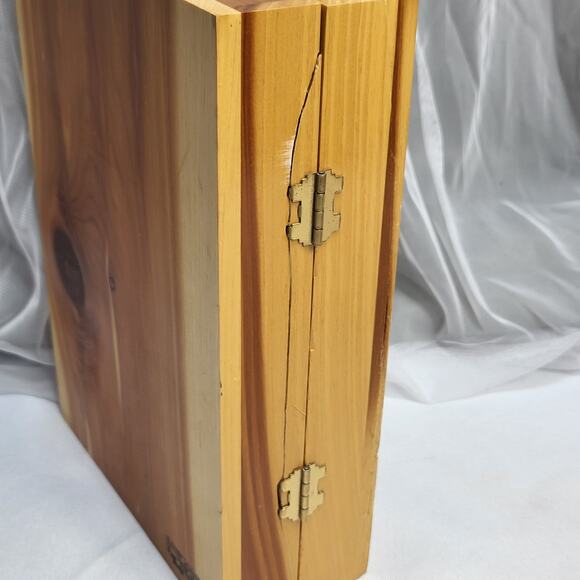 Holy Bible Illustrated Light of the World Edition Vintage Wood Cedar Box - Picture 4 of 15